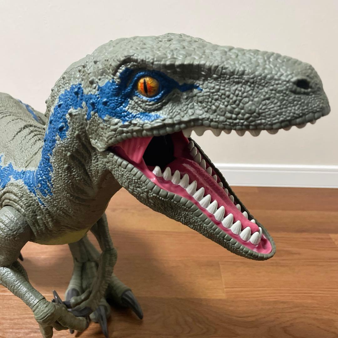 マテル　スーパービッグ　ブルー　ヴェロキラプトル　ジュラシックワールド　恐竜