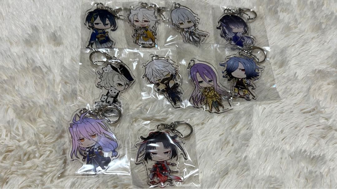 とうらぶ 刀剣乱舞　アニメイトカフェ　アクリルキーホルダー　缶バッチ