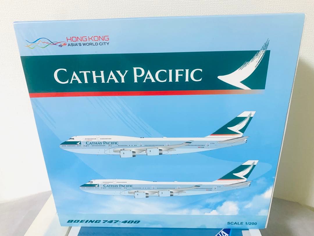 昭和ろくです‼️１／２００キャセイパシフィック航空Ｂ７４７－４００金属製