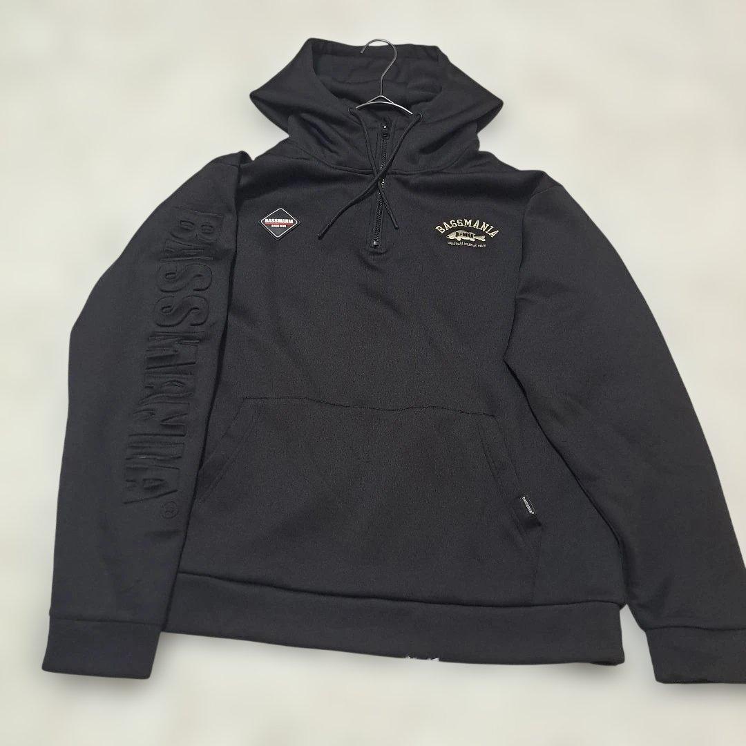 バスマニア BASSMANIA パーカー フーディ L ハーフジップ【a-60】