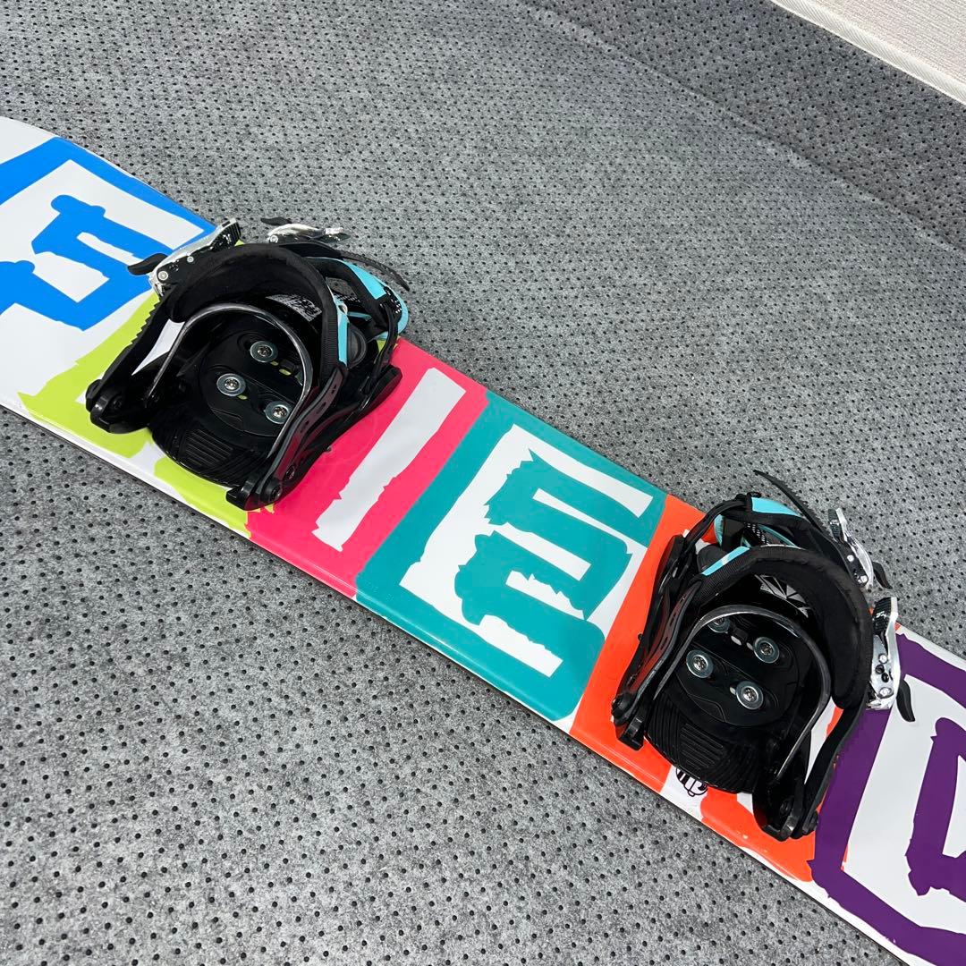 ５回使用 キッズスノーボード 105cm SLQ×バイン×レースブーツ