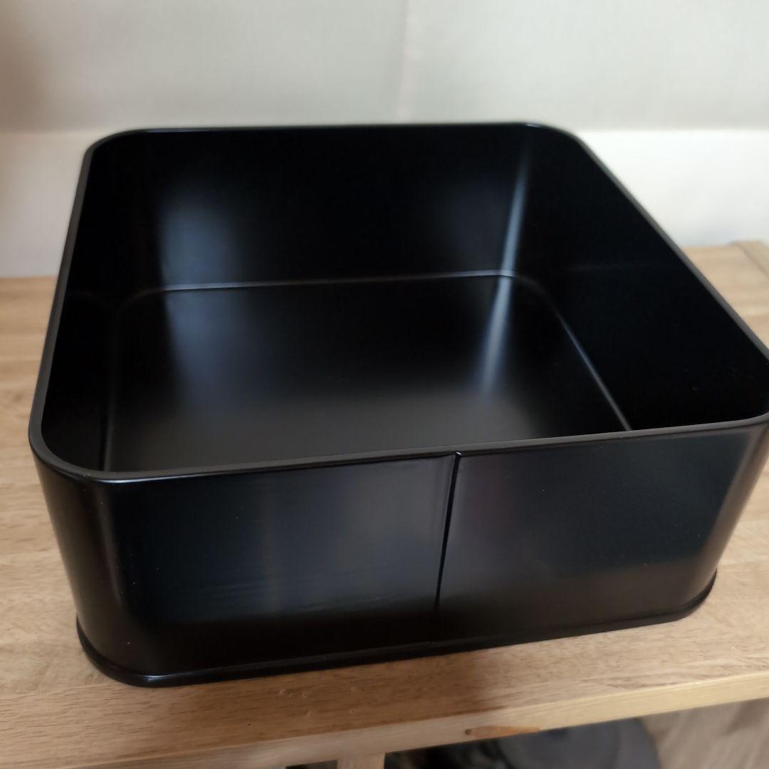 神折敷　黒塗　炭取　 茶道