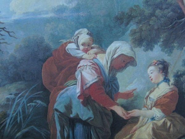 フランソワ ブーシェ、【占師】、希少画集より、状態良好、新品高級額装付