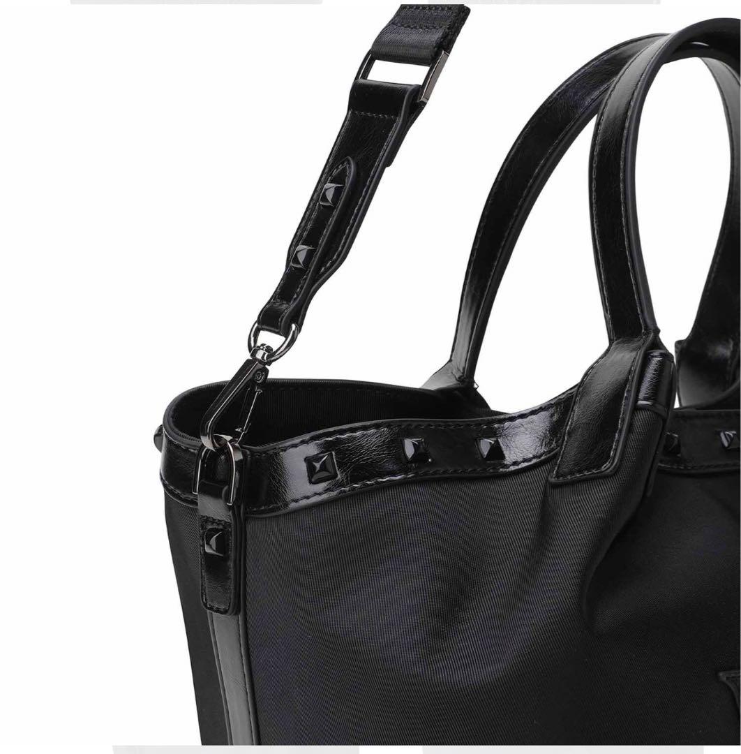 新品❤️タグ付き ❤️ANEW ロゴ　トートバッグ　ブラック人気商品