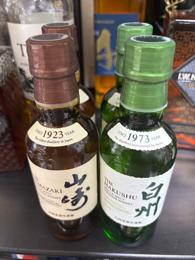 4本　山崎・白州　ウイスキーセット 180ml