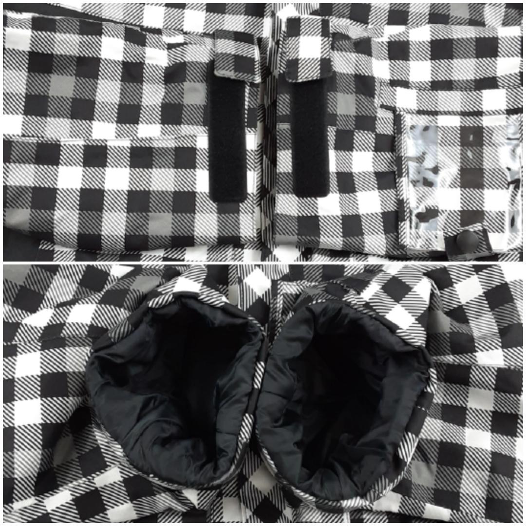 美品◎VAXPOT OLIN スノーウェア上下セット ゴーグル グローブ 黒青