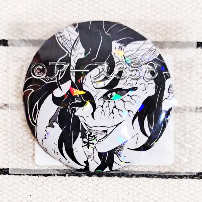 鬼滅の刃　可楽 　半天狗 オールスター　缶バッジ　ホログラム