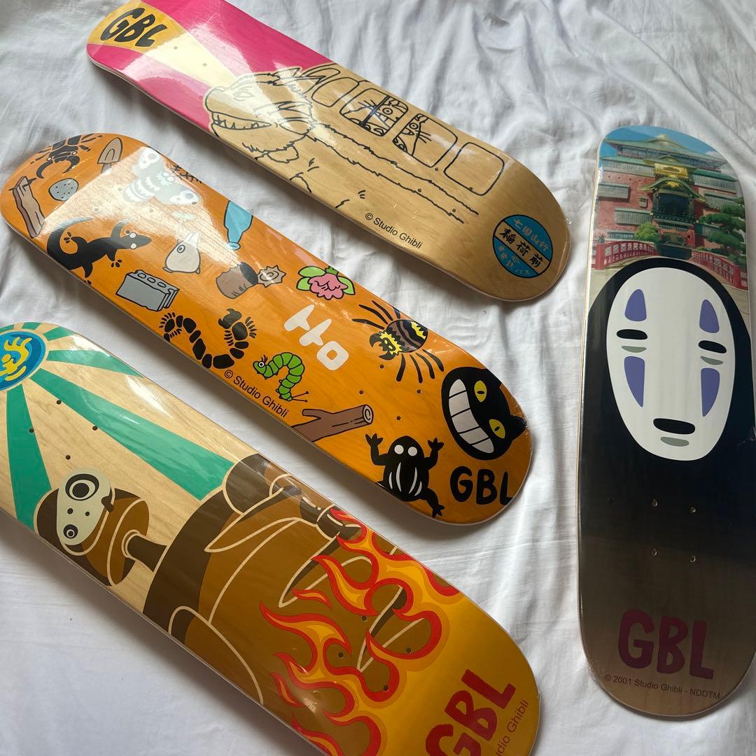 2020年製　GBL 天空の城ラピュタ　スケートボードデッキ　4点セット