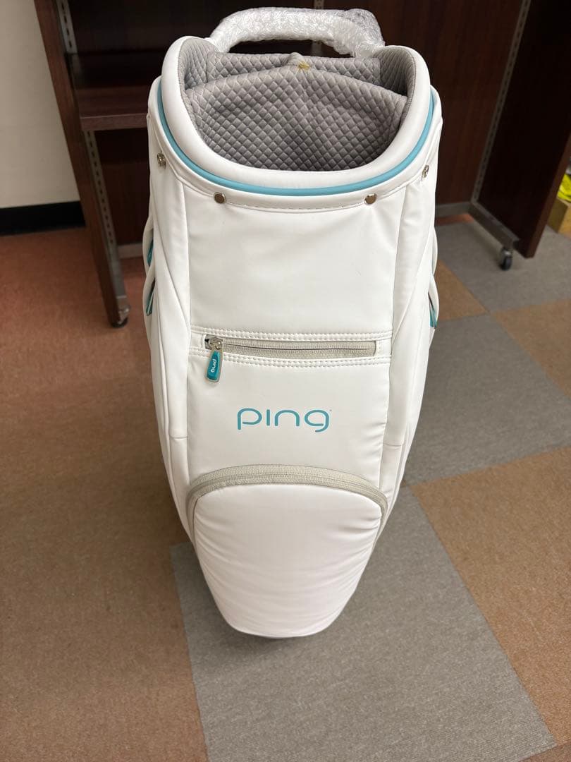 PING ゴルフキャディバッグ ホワイト