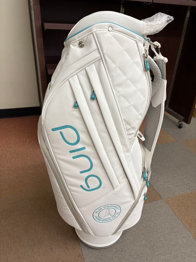 PING ゴルフキャディバッグ ホワイト