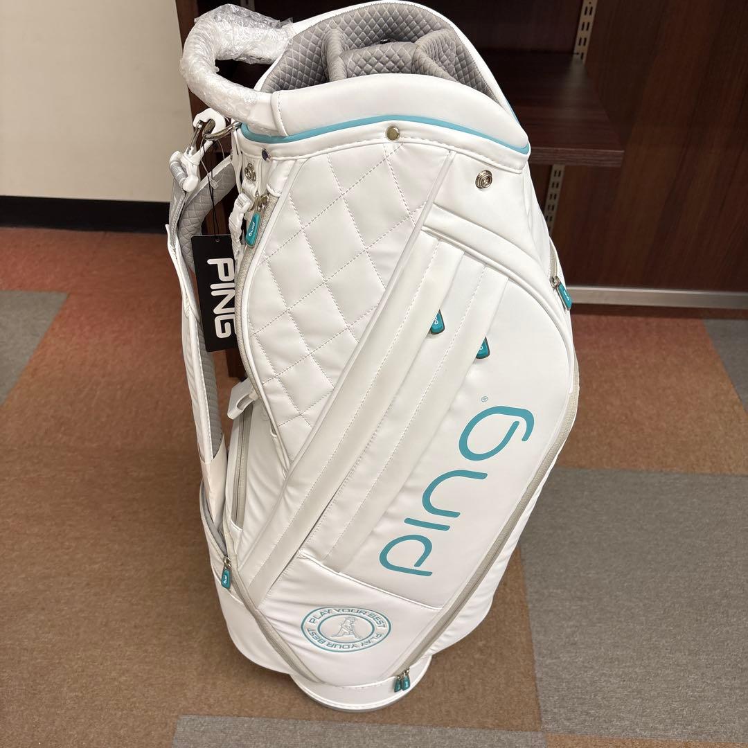 PING ゴルフキャディバッグ ホワイト