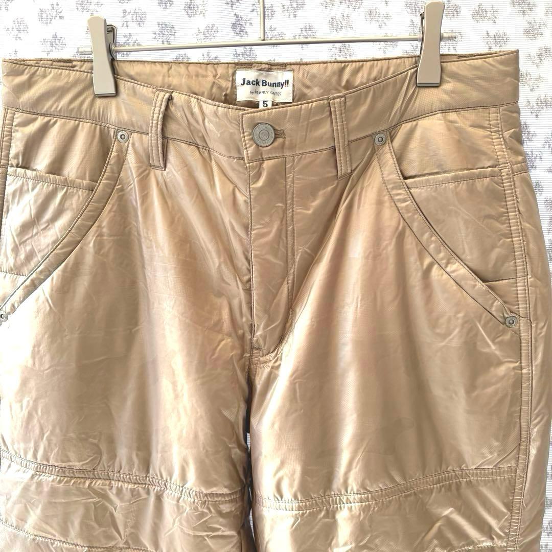 メンズゴルフジャックバーニー 暖パンシャンパンゴールドサイズ5