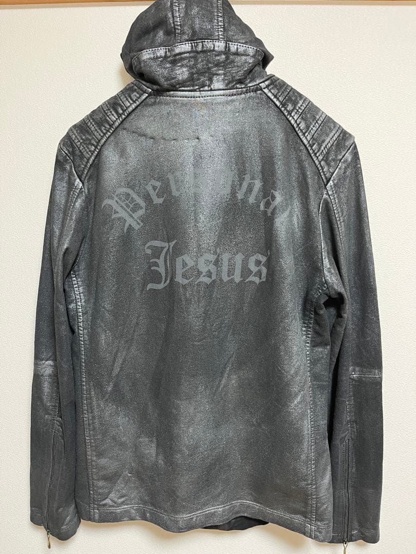 氷室京介 Silver Effect Hoodie Mサイズ