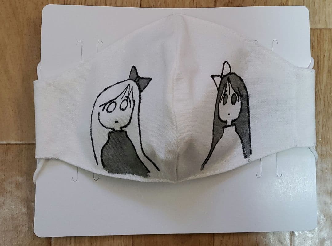 つくみず　クリエイターズマスク展　直筆イラスト入りマスク　2枚セット