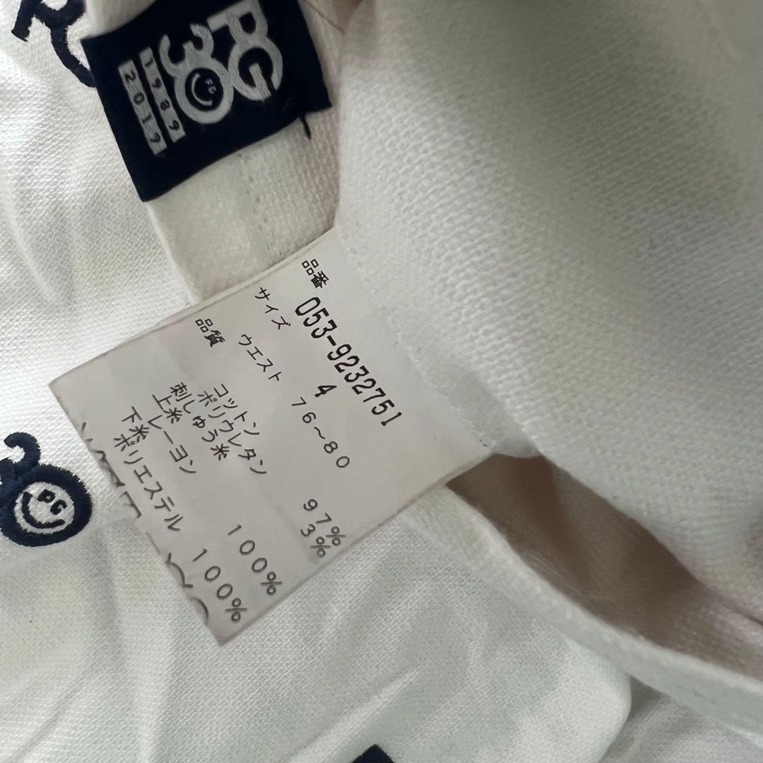 パーリーゲイツ　セットアップ　シャツ　ゴルフ　ハーフパンツ　スマイル　ニコちゃん