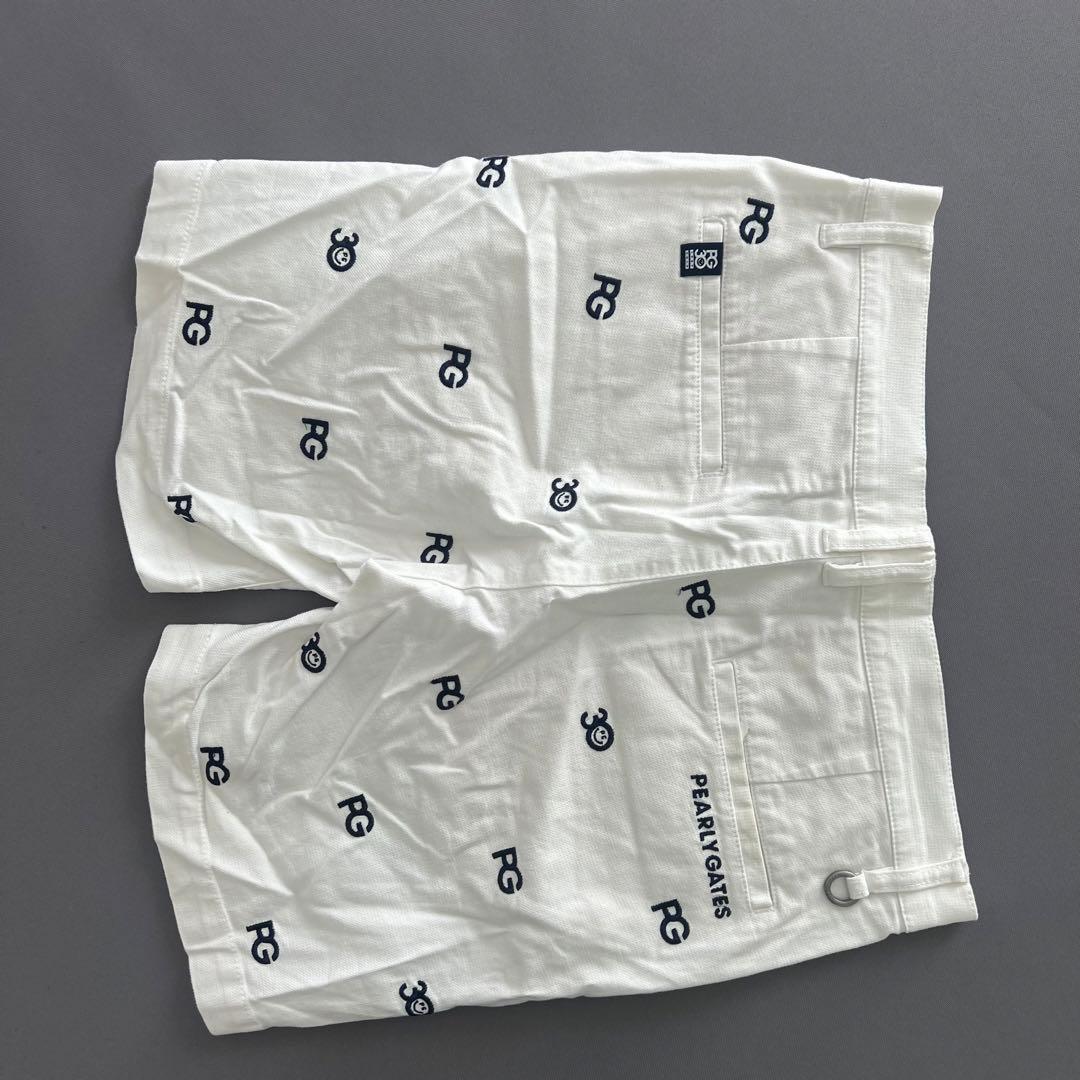 パーリーゲイツ　セットアップ　シャツ　ゴルフ　ハーフパンツ　スマイル　ニコちゃん