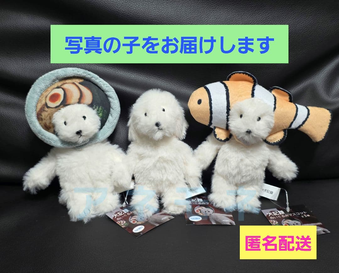 犬記録 ぬいぐるみマスコット モーリーファンタジー限定 ラーメン クマノミ 3点