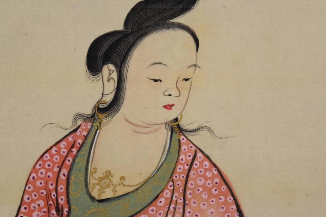 【真作】児玉果亭/魚藍観音図/仏事掛/掛軸/名家伝来/AA-826