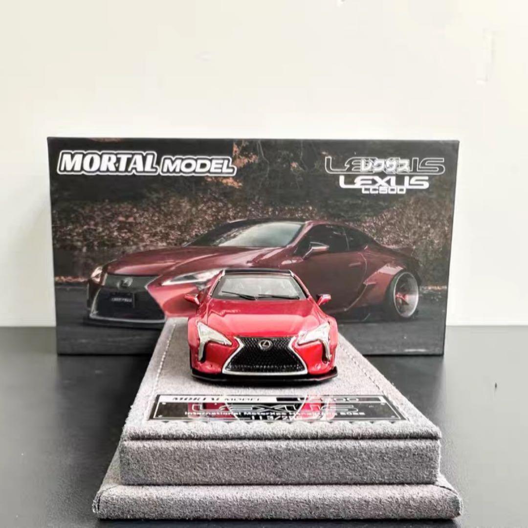 【限定299】Mortal 1/64 レクサス LC500（レッド）