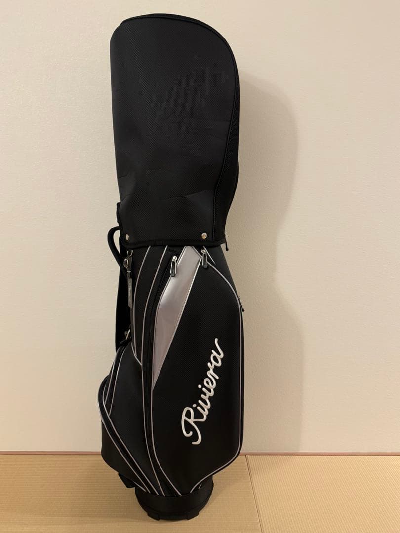 リビエラRiviera ブラックシルバー ゴルフ キャディバッグ