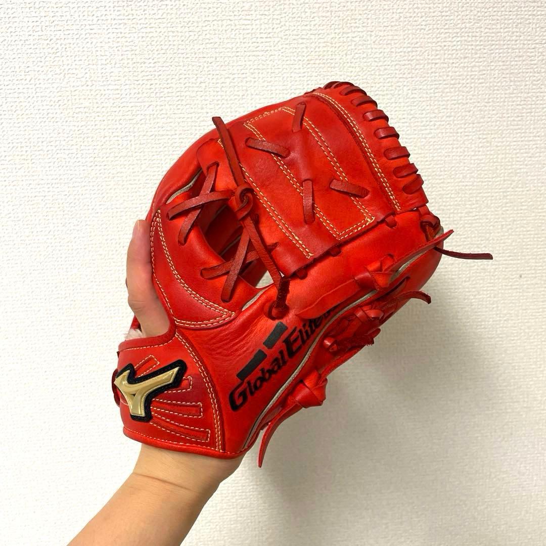 118 ミズノ グローバルエリート 極美品 即戦力 軟式少年 内野手用グローブ