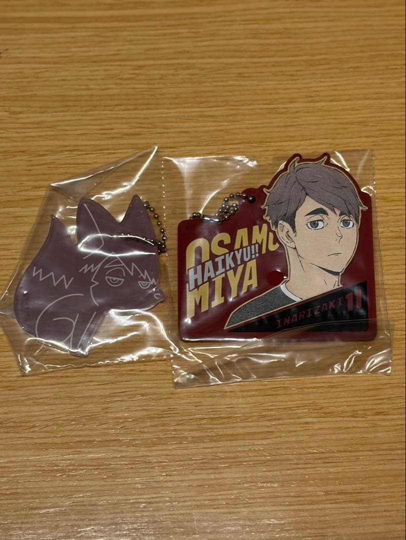 ハイキュー 一番くじ B賞 宮治G賞 アクリルチャーム H賞 ラバーチャーム