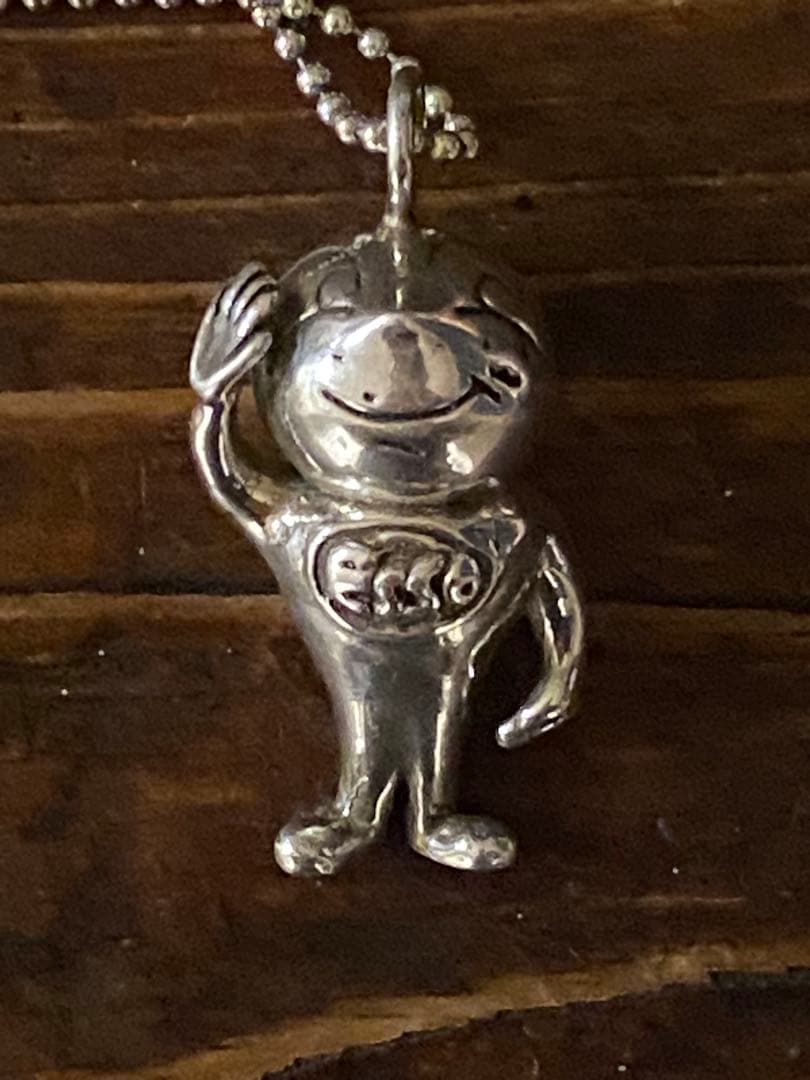 ヴィンテージ Esso マスコット ネックレス Silver 925チェーン