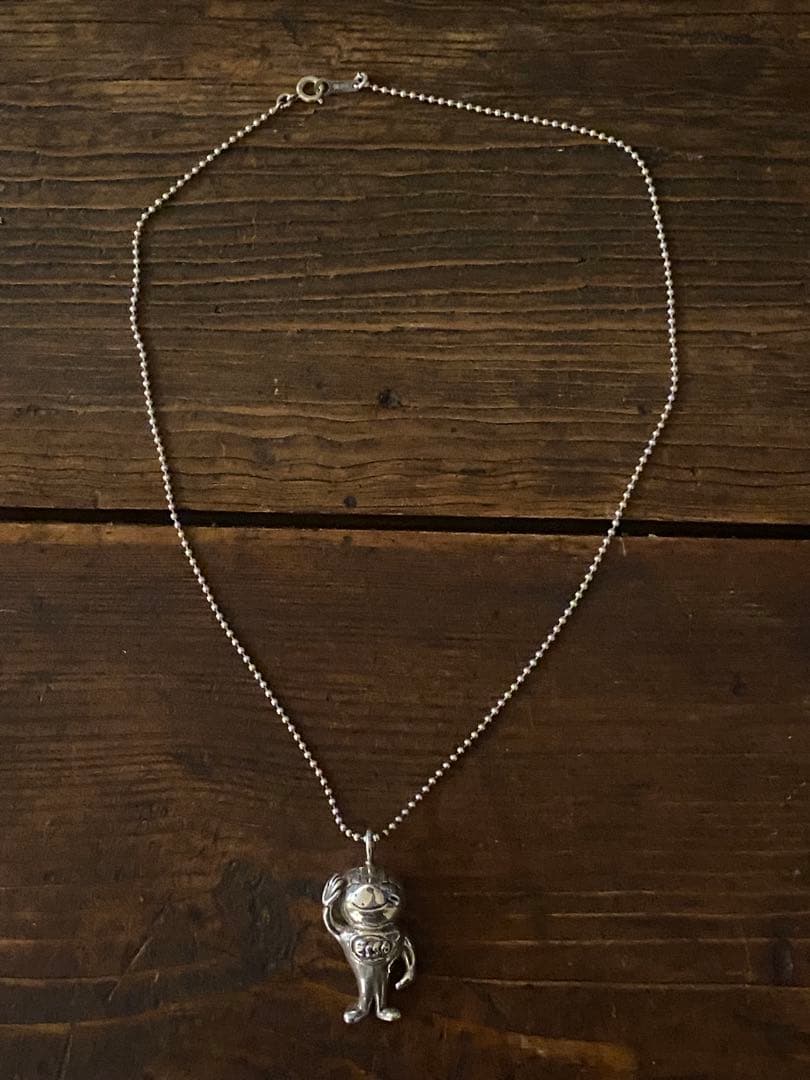 ヴィンテージ Esso マスコット ネックレス Silver 925チェーン