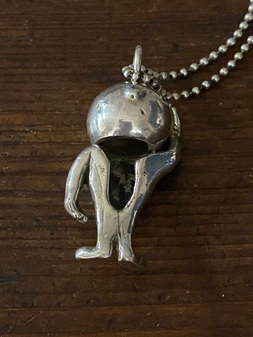 ヴィンテージ Esso マスコット ネックレス Silver 925チェーン