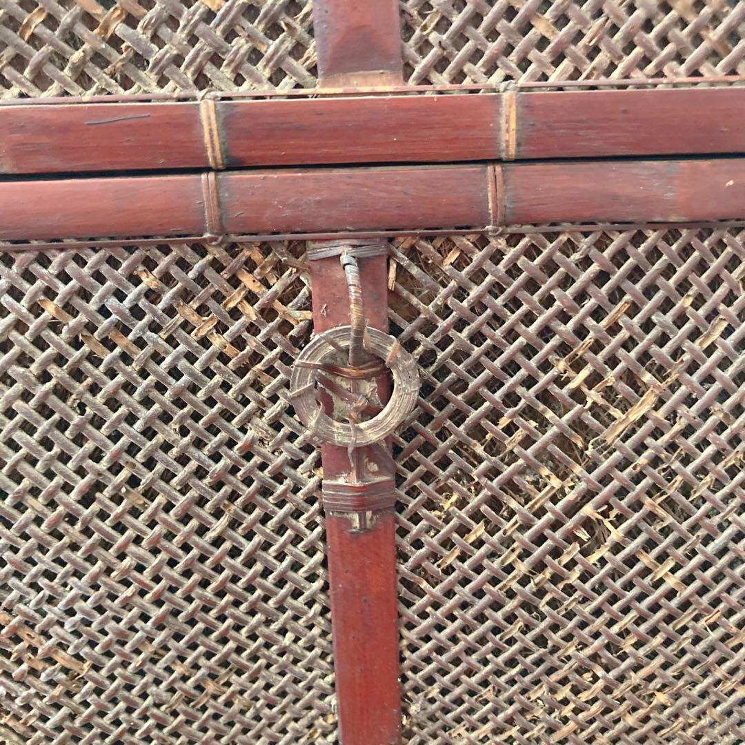 【珍品】煎茶道具　堤藍　茶籠　竹籠　バスケット　骨董品 唐物　1客