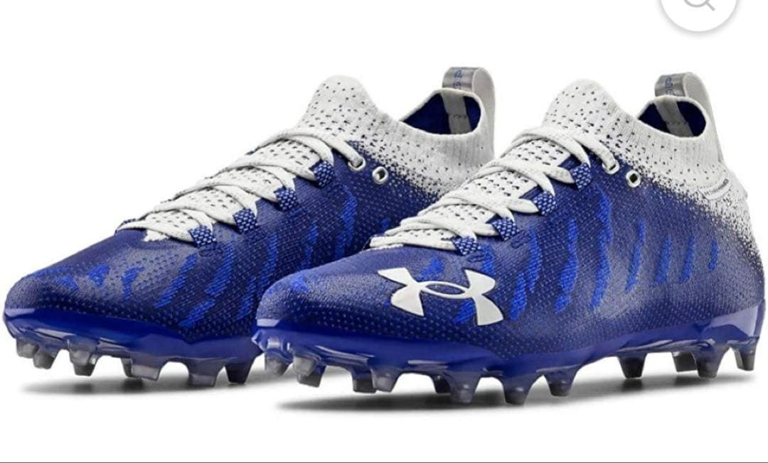 UA“SPOTLIGHT LUX MC“ホワイト/カロライナブルー 26㌢