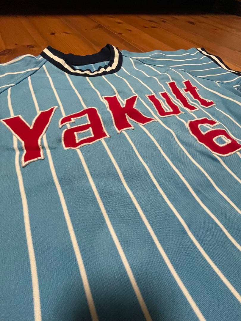 【プロ支給品・激レア】ヤクルトスワローズ 若松勉 #6 ユニフォーム上下 当時物