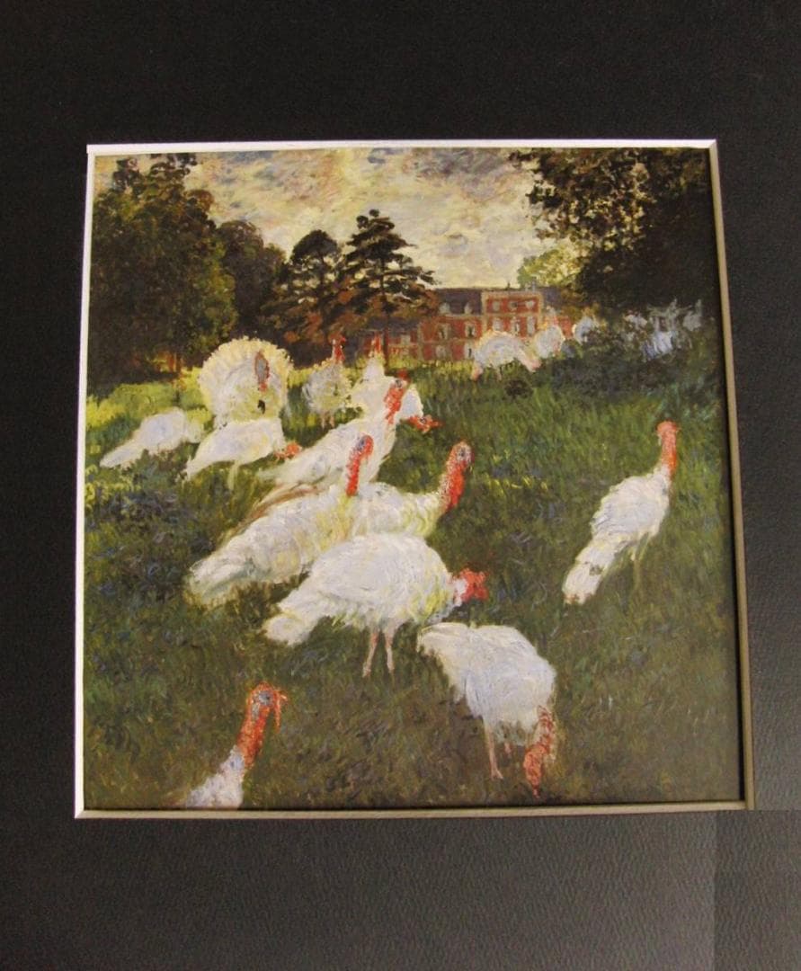 クロード・モネ、「Turkeys」、厳選、希少大判画集・額装画、人気作品