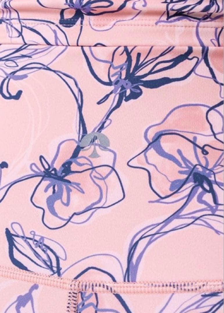 SUKALA ラインフラワープリントレギンス　lava リントスル　モノトーン