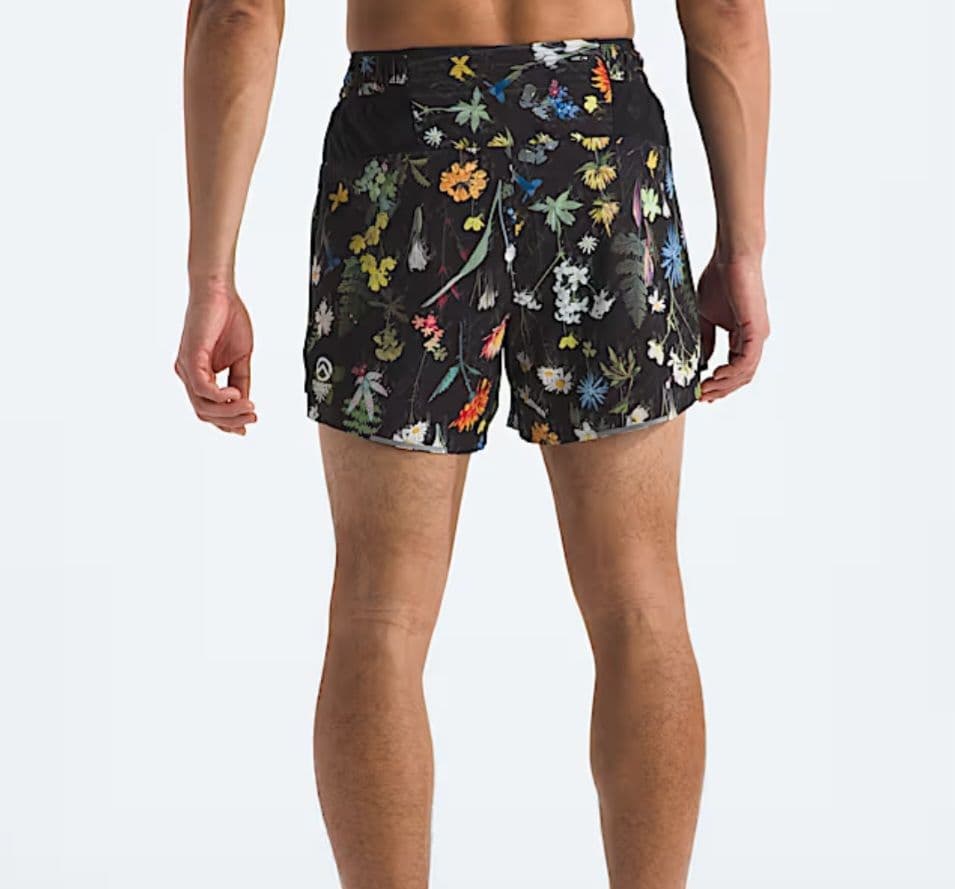 ノースフェイス花柄ショートパンツ 黒