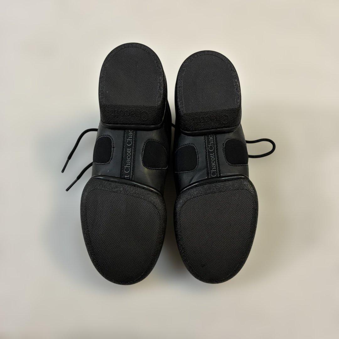 【超美品】チャコット　ダンスシューズ　スプリットソールミドルカット黒25.5cm