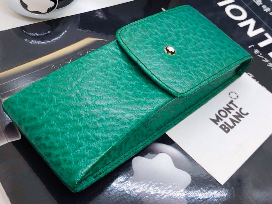 モンブラン　マイスターシュテイック★かなり入手の難しいルグラン本革★大型3本差し