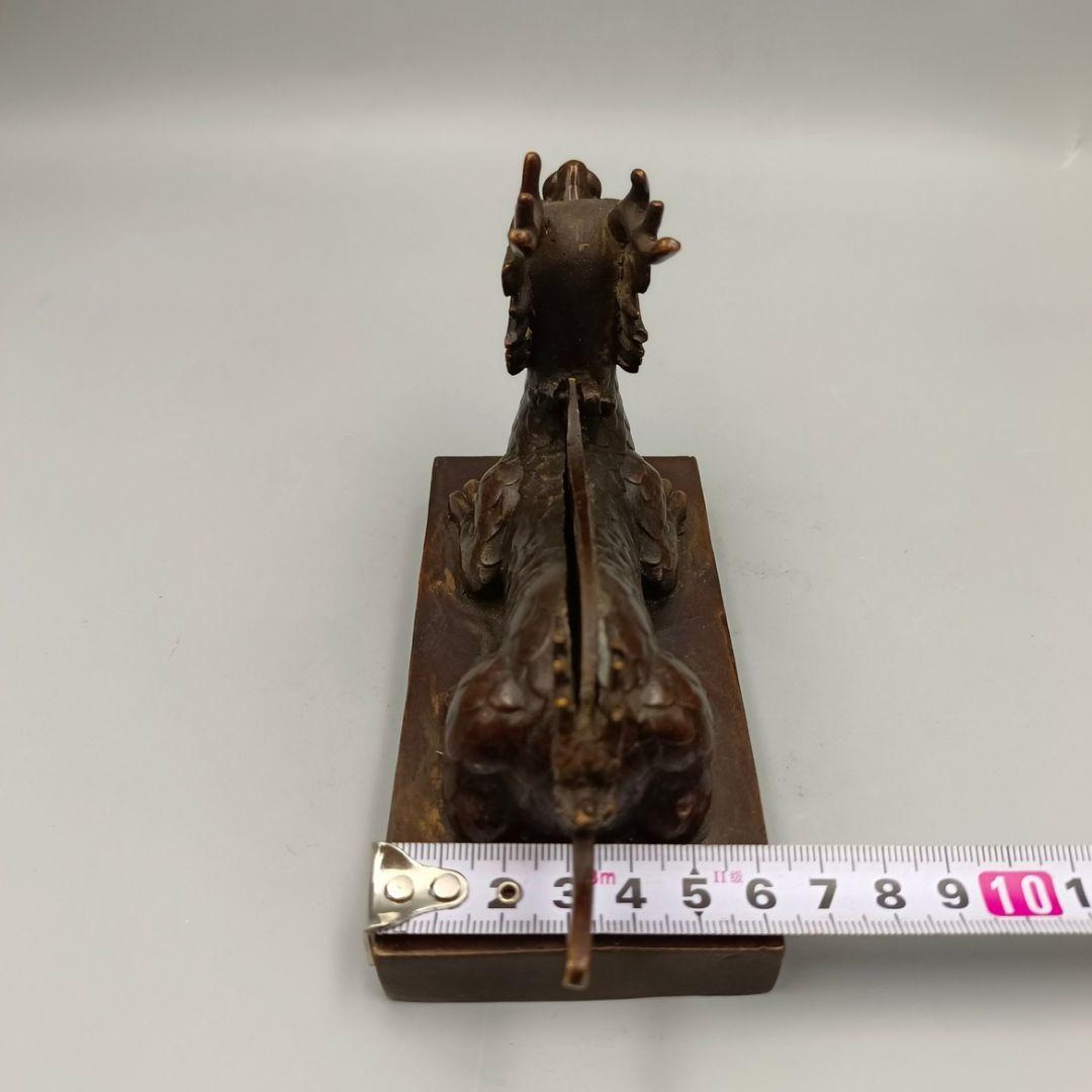 竜頭 押し切り 正義 化身 工芸品 美術品 置物