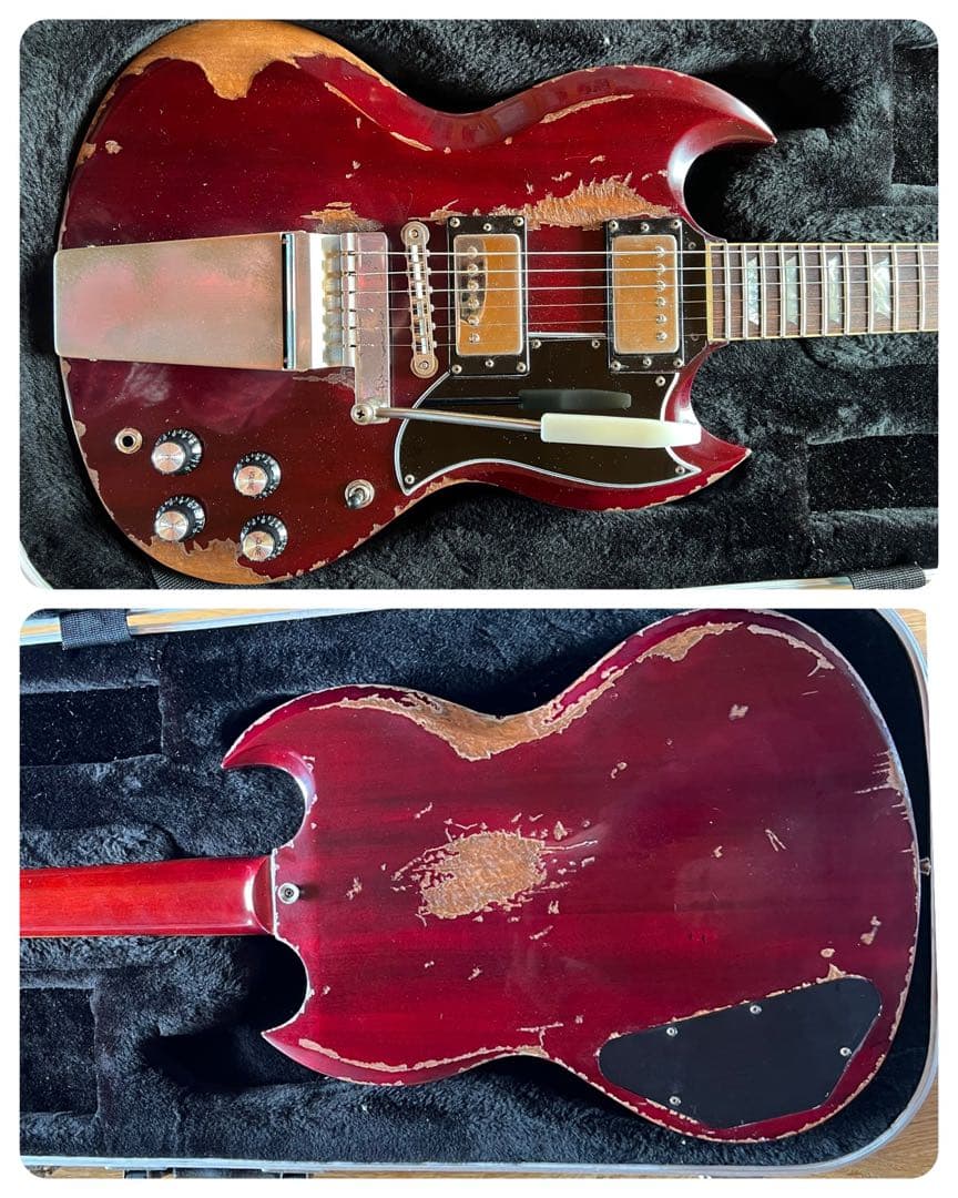 Hard Aged ‘65 SG replica Vibrola-unit