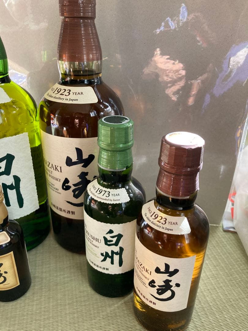 【未開封】ウィスキー　サントリー 山崎 白州、山崎12年ウイスキーセットまとめ売