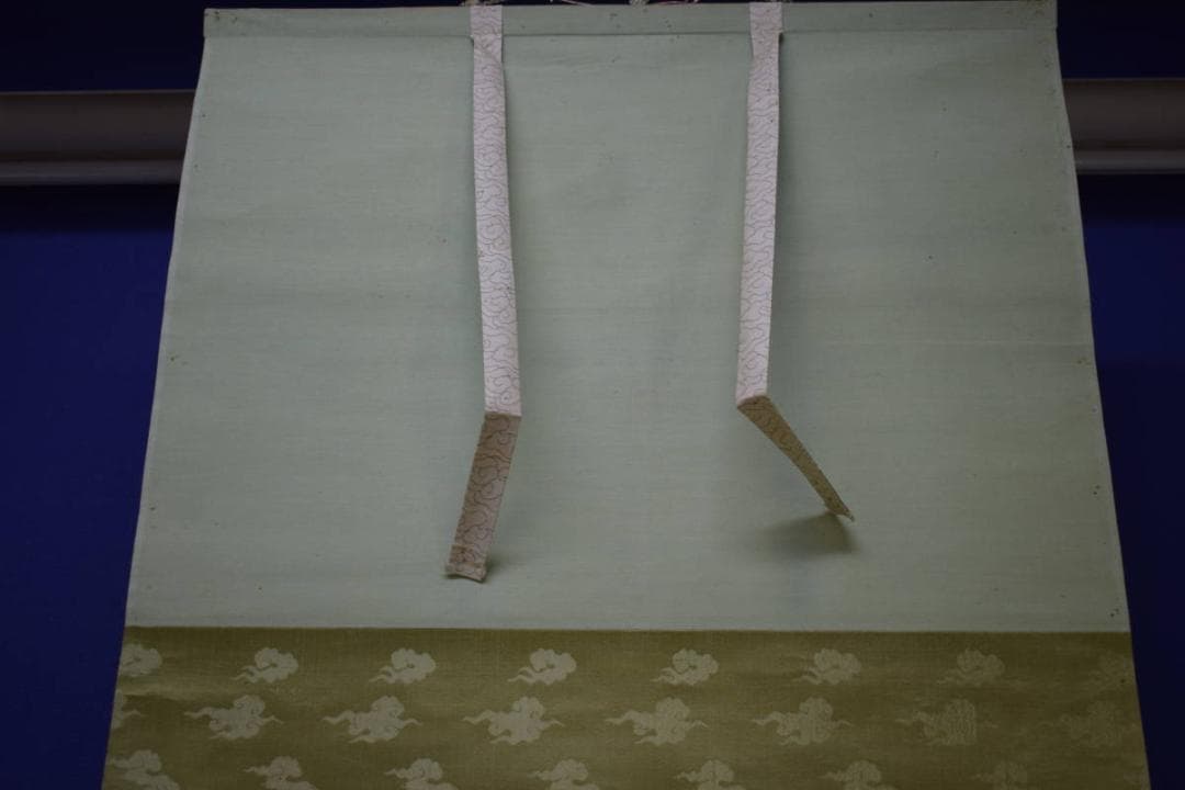 真作/源藻川/魚籃観音図/桐共箱付/布袋屋掛軸HJ-6