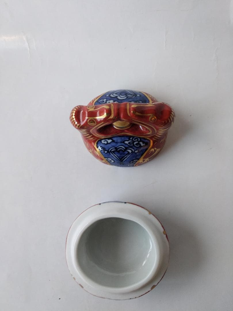 平安 高野昭阿弥 作 宝襴手 木魚香合 茶道具 懐石道具 香合 共箱 新品 です