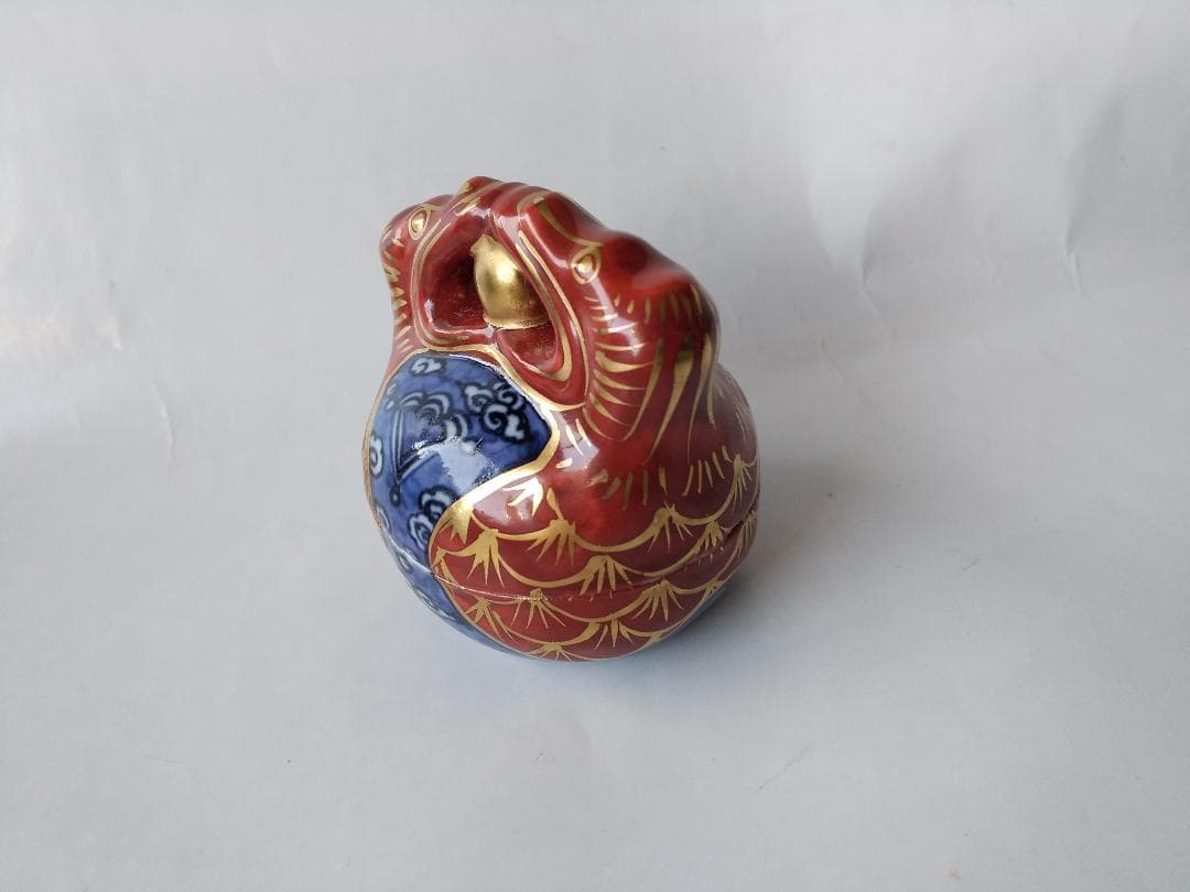 平安 高野昭阿弥 作 宝襴手 木魚香合 茶道具 懐石道具 香合 共箱 新品 です