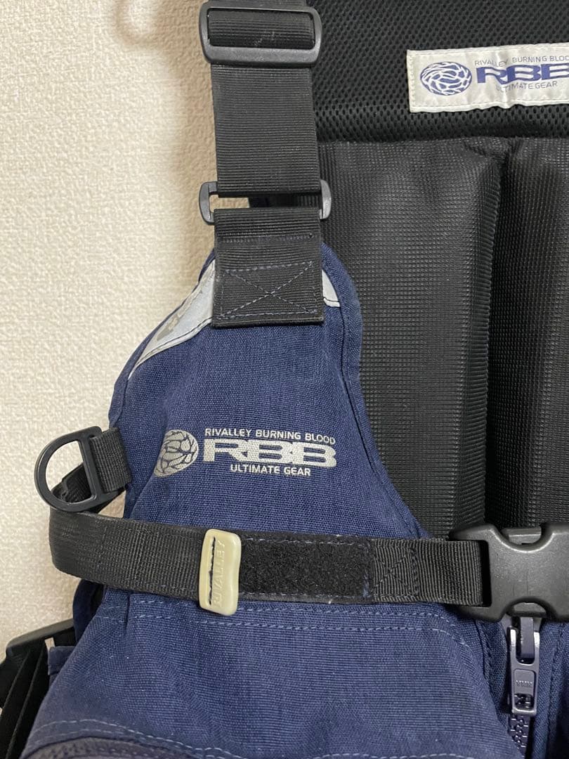 rbb ウェーディングゲームベスト　ネイビー　ポーチ3個グリップホルダー1個付き