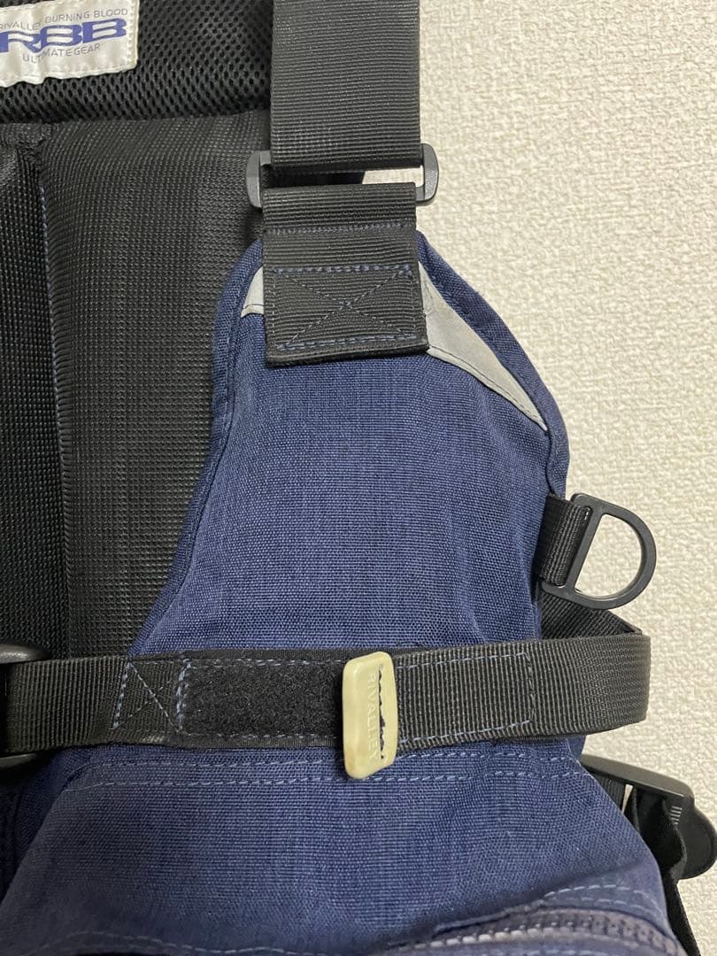rbb ウェーディングゲームベスト　ネイビー　ポーチ3個グリップホルダー1個付き