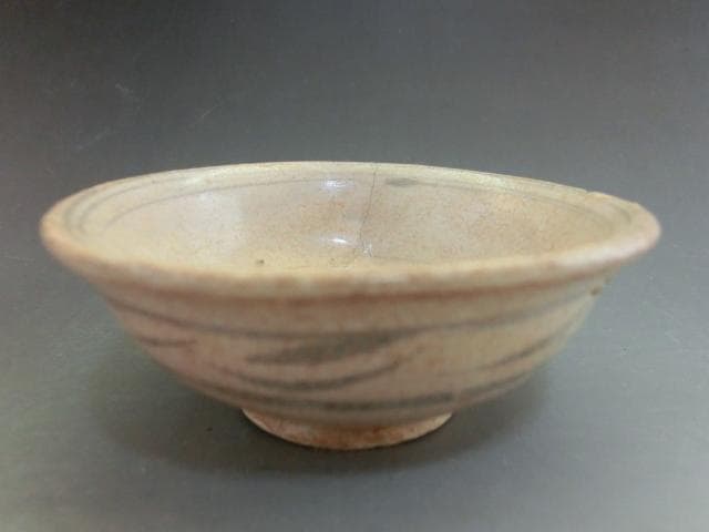 酒盃■安南染付酒盃 ぐい呑み 古い酒器 李朝 古玩 唐物 中国 時代物骨董■