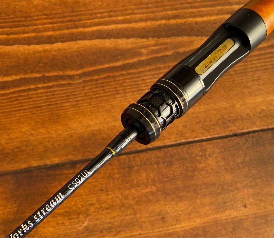 トラウトロッド　C502UL 渓流釣り　ベイトロッド　ウッドグリップ　5ft