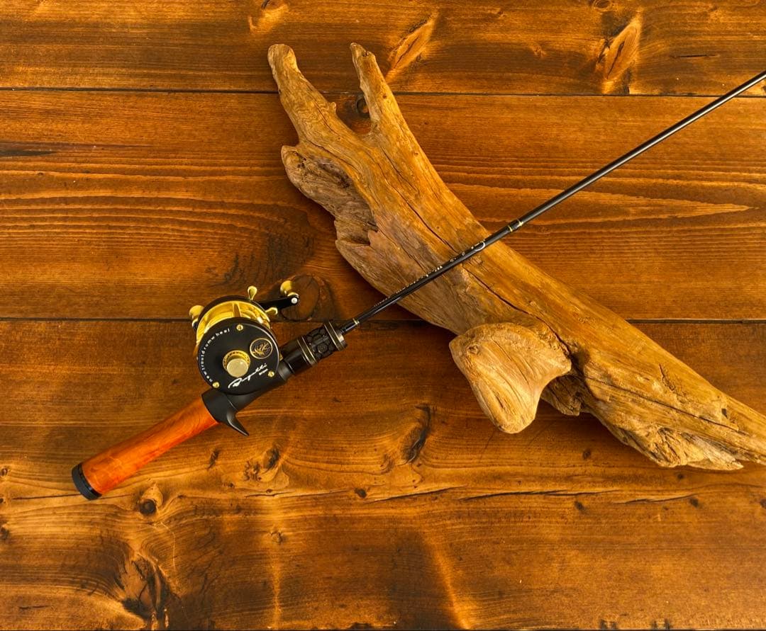 トラウトロッド　C502UL 渓流釣り　ベイトロッド　ウッドグリップ　5ft