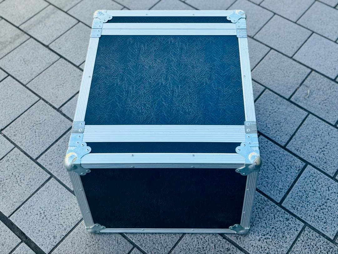 9Uラックケース アルミ製 黒