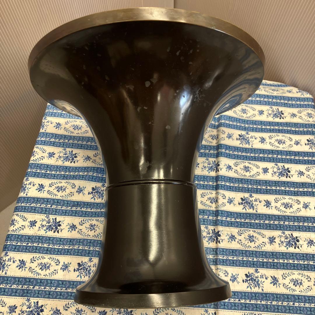 華道道具　花器　銅製　唐銅ラッパ型　花器　ダンボール箱　S385KD2